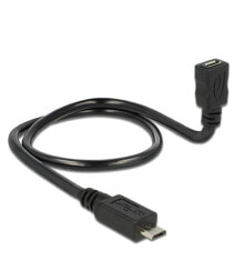 DeLOCK 83925 USB кабель 0,5 m 2.0 Micro-USB B USB C Черный