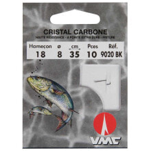 Грузила, крючки, джиг-головки для рыбалки RAGOT Cristal Carbon 9020BK Tied Hook 0.35 m 0.100 mm