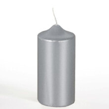 Decorative candles  pAPSTAR 13669 - Cylinder - Silver - 30 h - 1 pc(s)