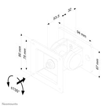 Newstar FPMA-DTBW100 настенное крепление для мониторов 76,2 cm (30