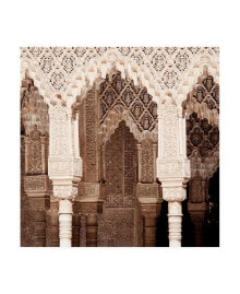 Trademark Global philippe Hugonnard Made in Spain 3 Arabic Arches in Alhambra II Canvas Art - 19.5