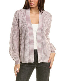 Купить женские свитеры Lovestitch: Lovestitch Multi-Stitch Cardigan Women's Purple S