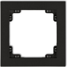 Умные розетки, выключатели и рамки Karlik DECO universal single frame Karlik black matt (12DR-1)