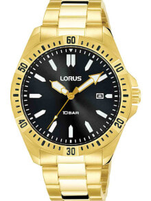 Мужские наручные часы с браслетом Мужские наручные часы с золотым браслетом Lorus RH918NX9 mens 40mm 10ATM