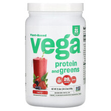 Plant Based Protein and Greens, Vanilla, 26.8 oz (760 g)