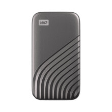 Купить внешние жесткие диски и SSD Western Digital: Внешний накопитель Western Digital My Passport 1000 GB USB Type-C 3.2 Gen 2 (3.1 Gen 2) 1050 MB/s с защитой паролем, серый