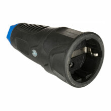 Plug socket Solera 17 250 V Black 4,8 mm 16 A IP20