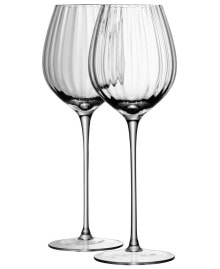 LSA International aurelia White Wine Glass 15oz Clear Optic x 2