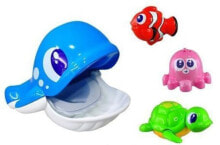 Игрушки для ванной для детей до 3 лет Игрушка для ванной - Dumel - Игровой набор из 4 морских жителей. Возраст от 12 месяцев