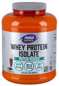 Сывороточный протеин NOW Sports Whey Protein Isolate Изолят сывороточного протеина со сливочно-шоколадным вкусом 2268 г