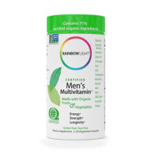 Витаминно-минеральные комплексы Rainbow Light Certified Organics Men's Multivitamin Комплекс мультивитаминов для мужчин 120 великанских капсул