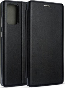 чехол книжка кожаный черный Samsung Note 20