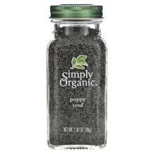 Специи, приправы и пряности simply Organic, Poppy Seed, 3.38 oz (96 g)