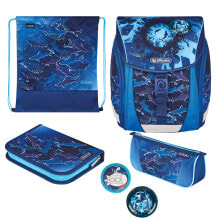 FiloLight Plus Deep Sea - Pencil case - Pencil pouch - School bag - Sport bag - Boy - Middle school - Backpack - Front pocket - Side pocket - Polyester