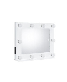 Simplie Fun avery Accent Mirror, White Finish