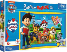 Trefl Puzzle 104 elementy Super Shapes XL Psi Patrol Psi Przyjaciele