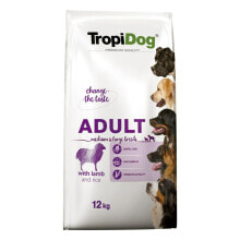 Fodder Tropi Dog Premium Adult Medium & Large Adult Lamb Rice Birds 12 kg