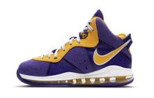 Nike Lebron 8 Hardwood Classics 湖人 詹姆斯8 中帮 复古篮球鞋 GS 紫金 / Кроссовки Nike Lebron 8 Hardwood Classics 8 GS CT5115-500