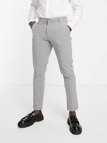 Купить мужские костюмы New Look: New Look slim suit trouser in grey