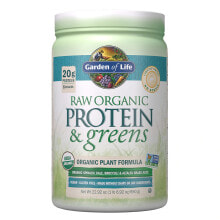 Сывороточный протеин garden of Life Raw Organic Protein & Greens Безглютеновый протеиновый комплекс из шпината, капусты, брокколи и люцерны - 20 г белка  6 овощей  1 г сахара 306 г