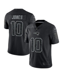 Nike men's Mac Jones Black New England Patriots RFLCTV Limited Jersey