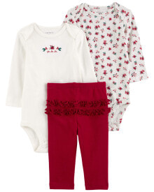 Baby 3-Piece Floral Little Character Set