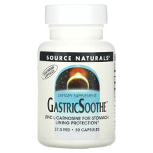 Цинк Source Naturals, GastricSoothe, 37,5 мг, 30 капсул