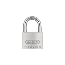 Abus Zylindervorhangschloss 64TI/40 gl Schlosskörperbreite 40 mm Titalium gleichschließend 6411