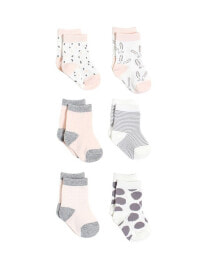 Snugabye dream Baby Boy or Baby Girl 6 Pack Socks in Giftbox