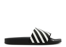 Off-White Diagonal Sliders 'Black White'