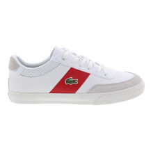 Lacoste Court-Master Pro 2221 Mens White Leather Lifestyle Sneakers Shoes