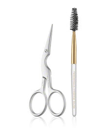 Купить кисти, спонжи и аппликаторы для макияжа TWEEZERMAN: Tweezerman Lashes & Brows Brow Shaping Scissors & Brush (2-teilig)