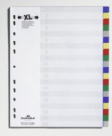 Durable 6759 Пустой бланк-разделитель Полипропилен (ПП) Разноцветный 675927