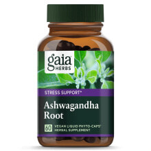 Ашваганда Gaia Herbs Single Herbs Ashwagandha Root --  Корень Ашваганды - 60 Вегетарианских жидких фито-капсул