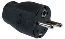 Accessories for sockets and switches 910.100 - Type F - 2P+E - Black - 250 V - 16 A - 1 pc(s)