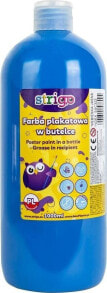 Купить краски для рисования для детей Strigo: Strigo Farba plakatowa STRIGO w butelce, 1000 ml jasnoniebieska