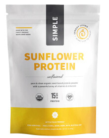 Сывороточный протеин Sprout Living Simple Sunflower Seed Protein Протеин семян подсолнечника 455 г