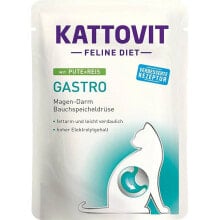 KATTOVIT Feline Diet Gastro Turkey with rice wet food for cat 85g