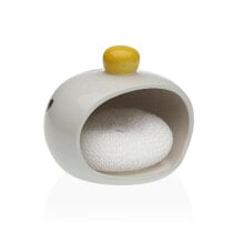 Kitchen Sink Tidy Versa Ceramic Dolomite 11 x 10 x 11,5 cm Lemon