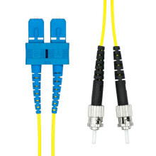 Кабели и разъемы для аудио- и видеотехники ProXtend FO-STSCOS2D-001 волоконно-оптический кабель 1 m ST/UPC SC/UPC OS2 Желтый