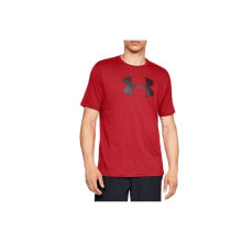 Мужские спортивные футболки мужская спортивная футболка красная с логотипом Under Armour Big Logo SS Tee