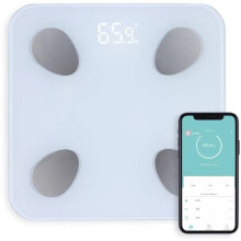 LIVOO DOM428 - Connected bathroom scales - 13 displays - Hardened glass plate - Weighs up to 180 kg