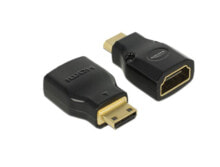 DeLOCK 65665 видео кабель адаптер Mini-HDMI HDMI Черный