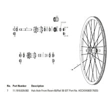 SRAM Roam 60/Rail 50 Hub Axle Front