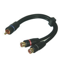 Кабели и разъемы для аудио- и видеотехники Goobay AVK 309-020 0.2m аудио кабель 0,2 m RCA 2 x RCA Черный 50930