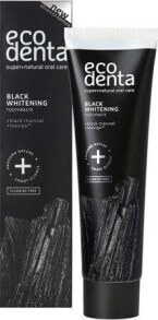 Ecodenta Black Whitening Toothpaste  Органическая отбеливающая зубная паста с активированным углем 100 мл