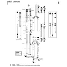 ROCKSHOX Pike 26´´ 160 mm/27.5´´ 150 mm Solo Air Left Spring Internals