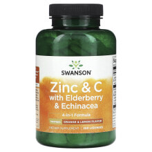 Zinc & C with Elderberry & Echinacea, Orange & Lemon, 60 Lozenges