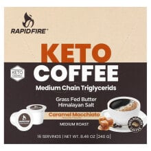 Keto Coffee Pod, Caramel Macchiato, Medium Roast, 16 Pods, 8.46 oz (240 g)