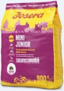 Сухие корма для собак сухой корм для собак Josera, Mini Junior, для щенков мелких пород, с уткой 0.9 кг